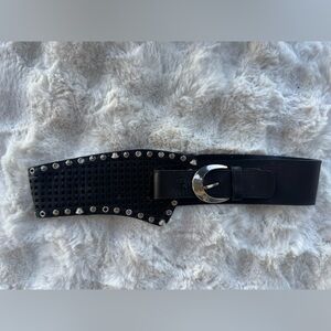 Versace Black Leather Belt